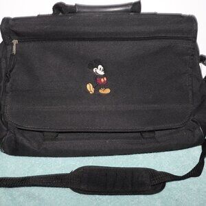 Disney Store Mickey Mouse Black Crossbody Messenger Laptop Bag